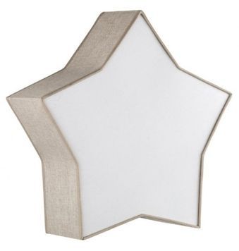 Бра, настенный светильник TK LIGHTING TKL5958 STAR LINEN LAMPA SUFITOWA 2хЕ27 IP20 бежевый TKL5958 фото