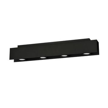Накладной светильник KENNO 4 BLACK Emibig GU10 IP20 черный 1141/4 1141/4 фото