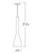 Люстра подвесная IDEAL LUX IL35697 FLUT SP1 SMALL BIANCO 1хЕ27 IP20 белый IL35697 фото 4