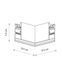 Соединитель угловой накладной Nowodvorski 11618 LVM Horizontal Corner IP20 белый 11618 фото 2