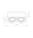 Точковий світильник Nowodvorski 9574 Downlight GU10, ES111 2x15W IP20 Білий 9574 фото 2