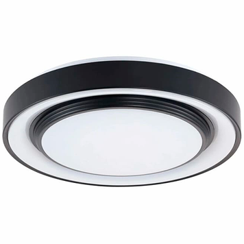 Люстра з пультом світлодіодна, Polux Zygmunt 40 Led 1x48W 3000K-6000K 5300Lm IP44 Bk 5901508326690 5901508326690 фото