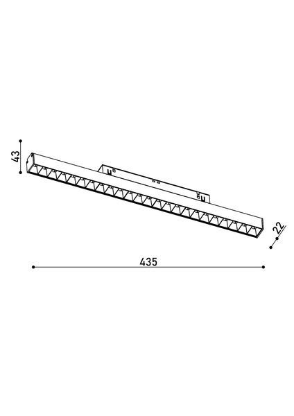 Светильник магнитный трековый KLOODI KDMG-LINE435 DL 24W 3K BK KDMG-LINE435 DL 24W 3K BK фото