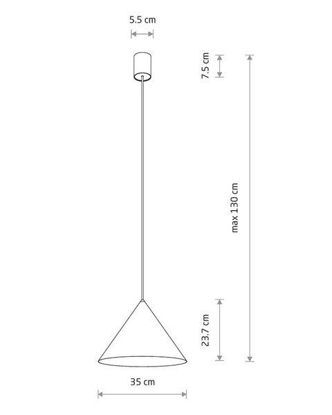 Подвесной светильник, люстра Nowodvorski 11485 Zenith M GU10 1x20W IP20 серо-зеленый 11485 фото