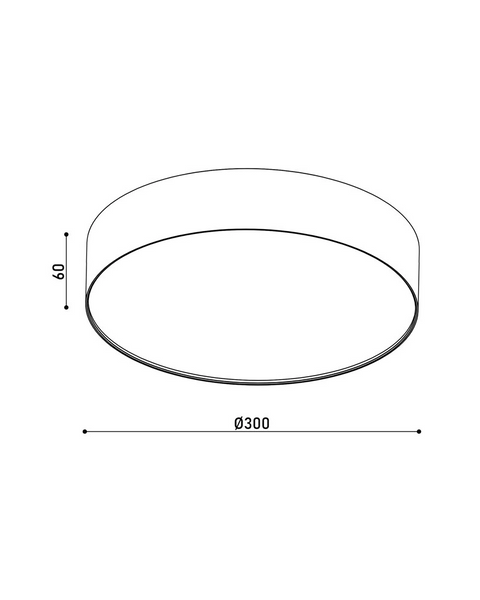 Світильник стельовий Kloodi KD-MONZA300 36W CCT BK LED 3000K/4000K/6000K 3600Lm IP44 білий KD-MONZA300 36W CCT BK фото