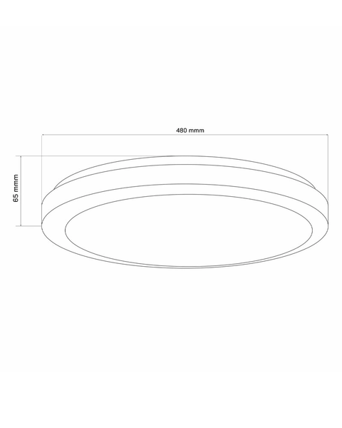 Потолочный светильник с пультом Goldlux 326652 Marian 50 Led 1x72W 3000K-6000K 8000Lm IP44 Wh 094435 фото