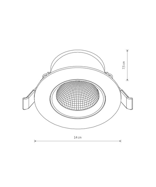 Точковий світильник Nowodvorski 10557 Egina LED 1x15W 3000K 1000Lm IP20 Чорний 10557 фото