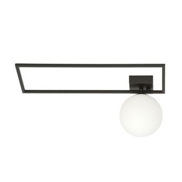 Потолочный светильник IMAGO 1A BLACK/OPAL Emibig E14 IP20 чёрный, белый 1130/1A 1130/1A фото