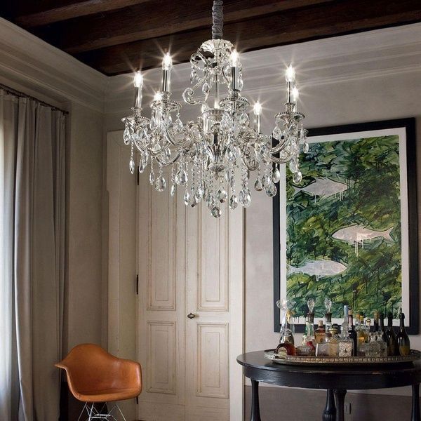 Люстра IDEAL-LUX IL44934 GIOCONDA SP8 ARGENTO 8хЕ14 срібний IL44934 фото