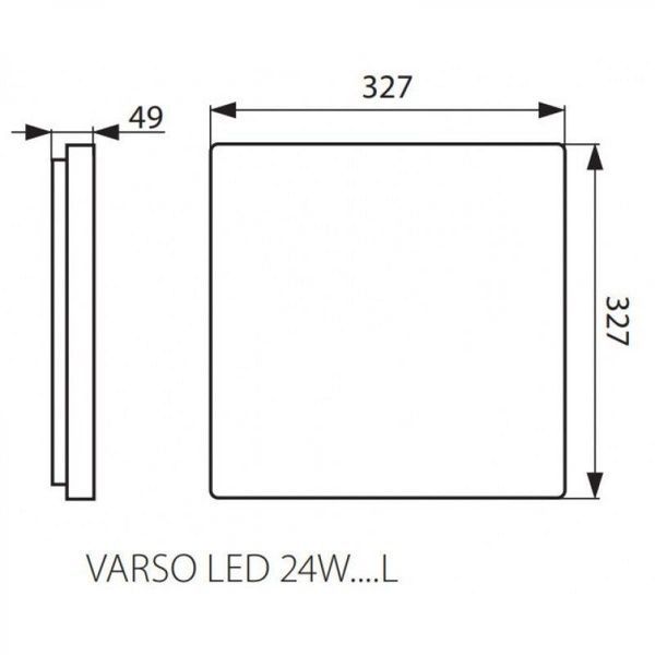 Стельовий світильник Kanlux 26983 Varso LED 24W-NW-L-SE, 24 Вт, 2280 лм, 4000K 26983 фото