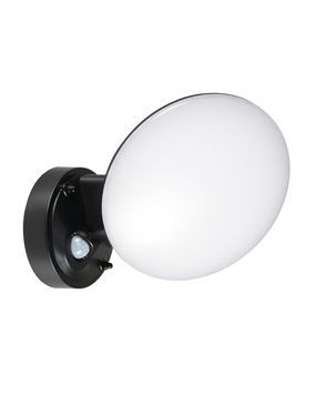 Вуличний світильник з датчиком руху Goldlux 333797 Olaf LED 1x10W 4000K 1200Lm IP44 чорний 333797 фото