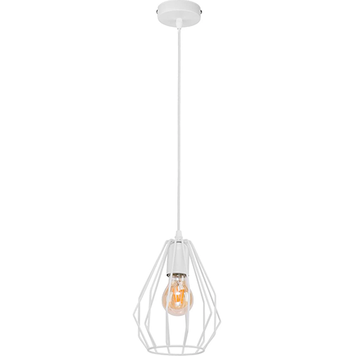 Подвесной светильник, TK-lighting TKL2222 BRYLANT WHITE LAMPA WISZACA 1 M E27 IP20 белый TKL2222 фото