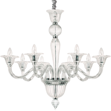 Люстра IDEAL-LUX IL199382 BRIGITTA SP8 TRASPARENTE 8хЕ14 IL199382 фото