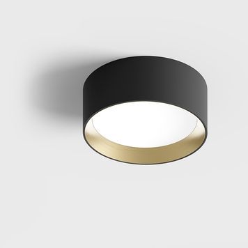 Світильник точковий PRISMA L, LED 16W, 3000K, 1778Lm, 82&deg;, CRI>90, UGR>19, 220V-240V, IP20, мікропризма, чорний/латунь 02.1980.16.930.BK/BR фото