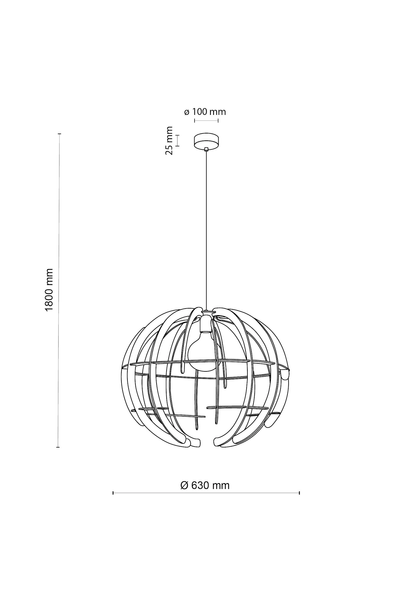 Люстра TK-Lighting TKL6888 VENUS WOOD L LAMPA 1 E27 TKL6888 фото
