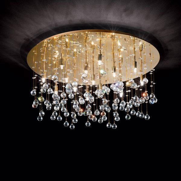 Потолочная люстра IDEAL-LUX IL80932 MOONLIGHT PL8 ORO 8xG9 золотой IL80932 фото