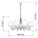 Подвесная люстра IMPERIUM LIGHT Night Lviv 90 9хE27 IP20 41990.05.05 черный 41990.05.05 фото 2