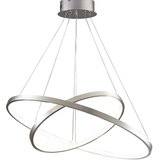 Подвесной светильник, люстра Goldlux 330017 Lea 2 Led 2x35W 4000K 4600Lm IP20 Серебро 099039 фото