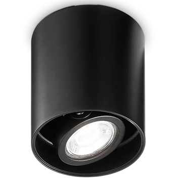 Точечный светильник Ideal Lux IL243924 MOOD PL1 D09 ROUND NERO GU10 IP20 черный IL243924 фото