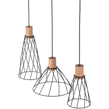 Люстра MODESTO WOOD SOSNA LAMPA 3 TKL10158 3хGU10 TK-Lighting TKL10158 фото