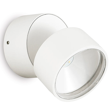 Бра уличное IDEAL LUX IL285481 OMEGA AP ROUND BIANCO 7W 560lm 4000K белый IL285481 фото