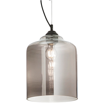 Люстра подвесная IDEAL LUX IL112312 BISTRO' SP1 SQUARE FUME' 1хЕ27 IP20 черный IL112312 фото