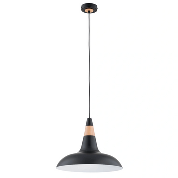 Подвесной светильник ALFA DORO BLACK R-1, 1хE27 черный, дерево IP20, 61360 61360 фото