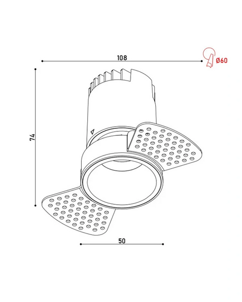 Точечный светильник Kloodi KD-GIRON107 TR 6W 4K 38D WH/REF-WH LED 480Lm IP20 белый KD-GIRON107 TR 6W 4K 38D WH фото