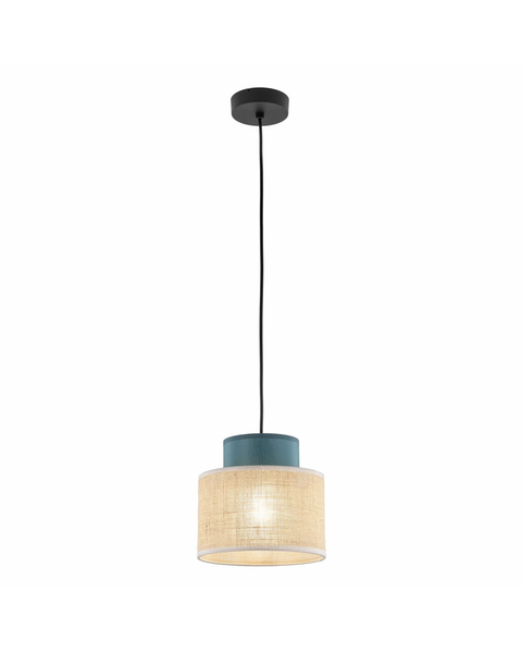 Підвісний світильник, люстра Tk Lighting 3257 Duo Juta E27 IP20 зелений, бежевий TKL3257 фото