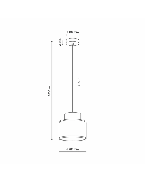 Підвісний світильник, люстра Tk Lighting 3257 Duo Juta E27 IP20 зелений, бежевий TKL3257 фото