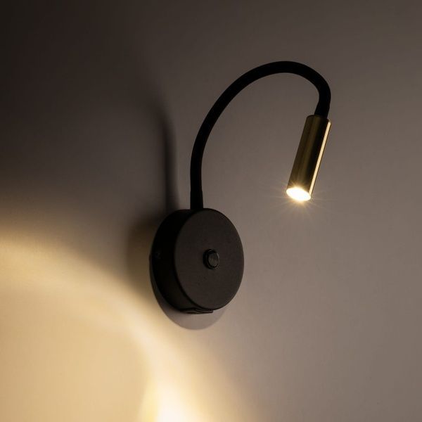Бра, настенный светильник Tk Lighting TKL10201 LAGOS BLACK/GOLD 1 USB G9 1x6W IP20 Bk TKL10201 фото
