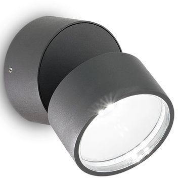 Бра уличное IDEAL LUX IL285504 OMEGA AP ROUND NERO 7W 610lm 4000K черный IL285504 фото