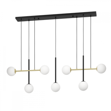 Підвісна люстра Eglo Е390178 PAZ pendant light 7хЕ14 золотий, чорний Е390178 фото