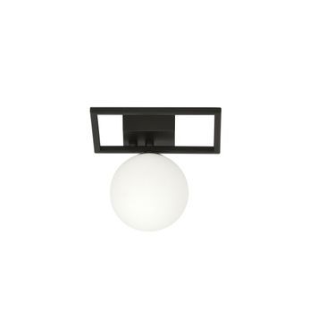 Потолочный светильник IMAGO 1E BLACK/OPAL Emibig E14 IP20 чёрный, белый 1130/1E 1130/1E фото