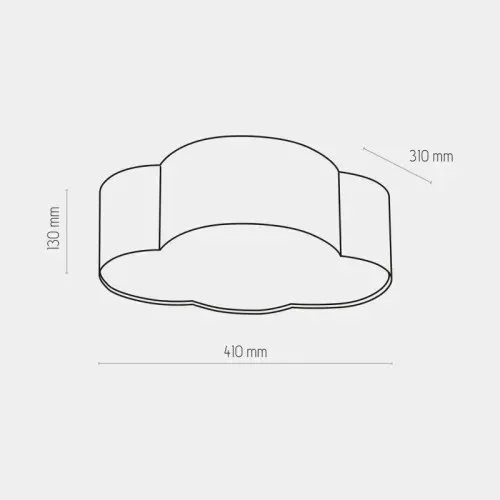 Світильник TK Lighting TKL4230 CLOUD MINI 2хЕ27 синій, білий TKL4230 фото