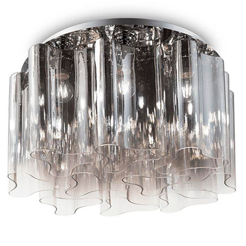 Люстра стельова IDEAL LUX IL172804 COMPO PL10 FUME' 10хЕ27 димчастий IL172804 фото