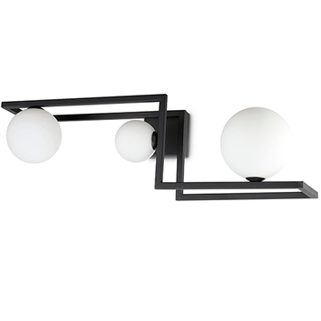 Потолочная люстра IDEAL LUX IL284286 ANGOLO PL3 NERO 3хG9 черный IL284286 фото