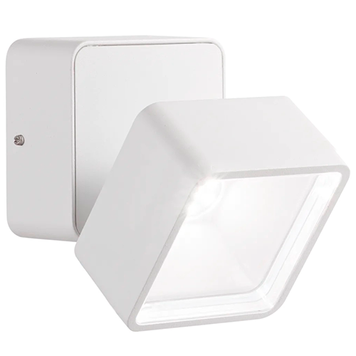 Бра уличное IDEAL LUX IL285528 OMEGA AP SQUARE BIANCO 7W 610lm 4000K белый IL285528 фото