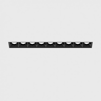 Світильник точковий VARIO COMFORT 218 TRIMLESS, L205мм, W24.5мм, H45мм, LED 14W, 1040Lm, 4000K, 36&deg;, CRI>90, 500mA, IP20, чорний 01.2181.14.940.BK + VARIO FRAME3 фото