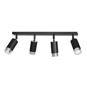 Точковий світильник Emibig HIRO 4 BL/CHROME GU10 IP20 чорний, хром 964/4 964/4 фото
