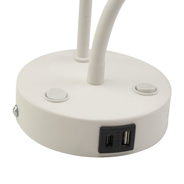 Бра, настінний світильник Tk Lighting TKL10204 Maja E27+G9 2x15+8W IP20 Wh TKL10204 фото