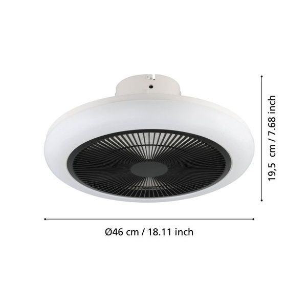 Люстра з вентилятором Eglo E35139 KOSTRENA Leuchte mit Ventilator, 8.5 Вт, 3300 лм, 2700К-6500К E35139 фото