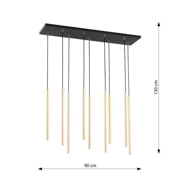 Подвесной светильник SELTER 9 GOLD Emibig 9xG9 IP20 золотой 1332/9 1332/9 фото