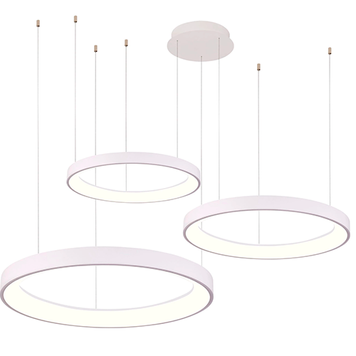 Люстра Azzardo AZ5025 Agnes Pendant 38+58+78 Dimm CCT Switch WH, 120 Вт, 6600 лм, 3000K-6500K AZ5025 фото
