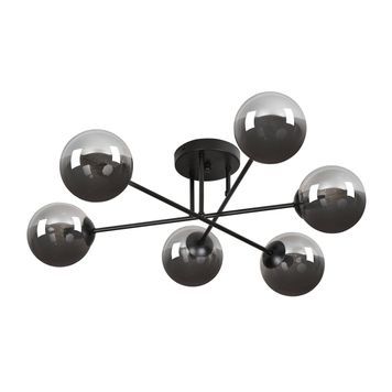 Потолочная люстра Emibig BRENDI 6B BL GRAFIT E14 IP20 графит 832/6B 832/6B фото
