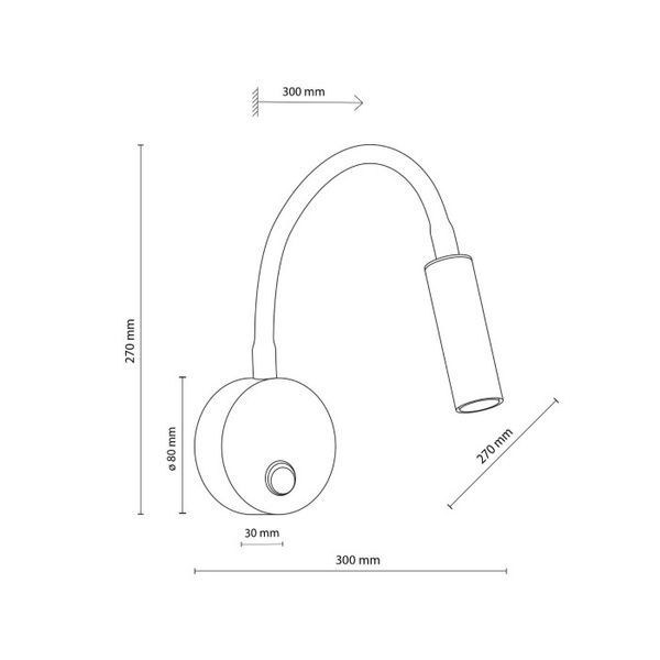 Бра, настенный светильник Tk Lighting TKL10039 Lagos G9 1x6W IP20 Bk TKL10039 фото
