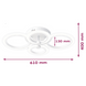 LED світильник VELMAX V-CL-NAOMI-R-65SWh, max 65W, 3000K-6500K, пульт, блок живлення, білий, 230V 23-43-37 фото 4