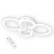 LED світильник VELMAX V-CL-NAOMI-R-65SWh, max 65W, 3000K-6500K, пульт, блок живлення, білий, 230V 23-43-37 фото 1