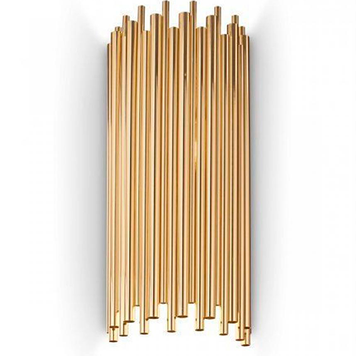 Бра IDEAL LUX IL208794PAN AP2 2хЕ14 IP20 золотой IL208794 фото