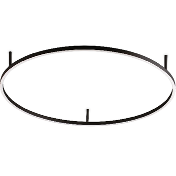 Потолочная люстра IDEAL-LUX IL341965 ORACLE SLIM PL D090 ROUND 2700K ON-OFF BK черный IL341965 фото